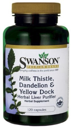 Milk Thistle, Dandelion & Yellow Dock 120 Caps